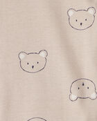Baby Boy 3-Piece Bear Print Long-Sleeve Bodysuit & Pant Set - Brown/White, image 3 of 5 slides