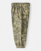 Toddler Boy Cotton Camo Fashion Cargo Pants - Green, image 3 of 5 slides