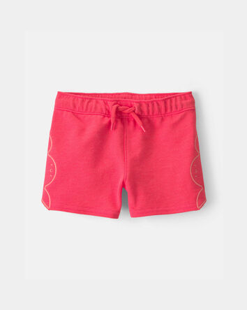 Baby Boy Crab French Terry Shorts - Orange, 