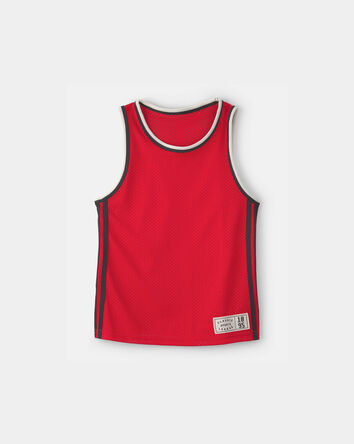 Boys Active Mesh Tank - Red, 