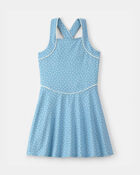 Filles - Robe de style sportif &agrave; pois - Bleu, image 1 sur 4 diapositives
