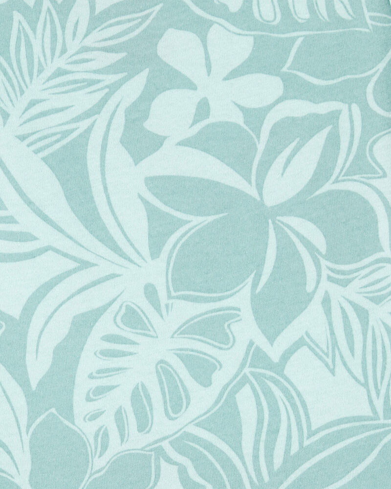 Kid Tropical Floral Tank Romper, image 2 of 3 slides