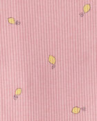 Baby Girl Lemon Bodysuit & Pant Set - Pink, image 2 of 3 slides