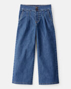 Kid Denim Wide Leg Pants, image 1 of 4 slides