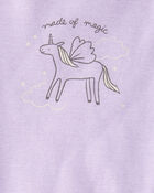 Baby 3-Piece Fantasy Print Little Jacket Set - Cream/Purple, image 3 of 4 slides