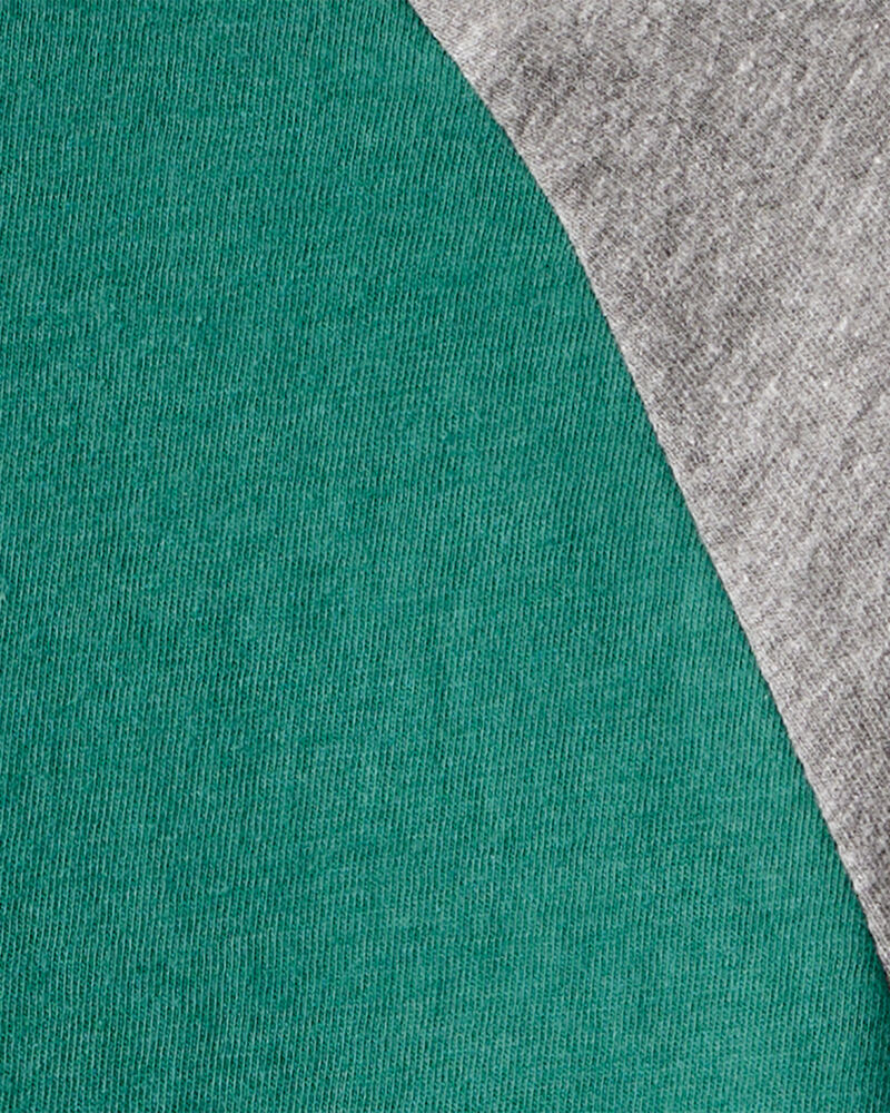Boys Long-Sleeve Raglan Tee - Green, image 2 of 3 slides