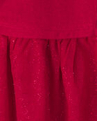 Filles - Robe manches longues en tulle &ndash; Rouge, image 3 sur 3 diapositives