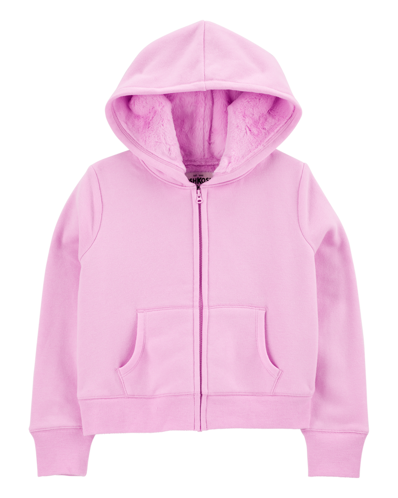 Kids fleece zip up sales