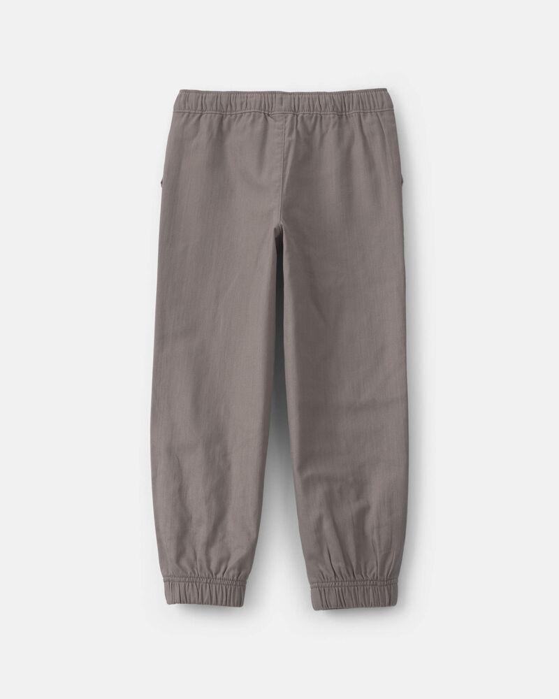Boys Twill Joggers - gray, image 2 of 5 slides