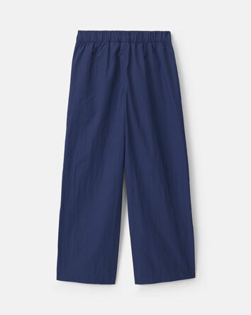 Girls Nylon Track Pants - Navy Blue, 
