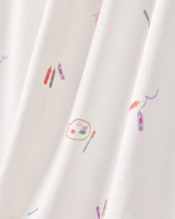 Girls Print PurelySoft Long-Sleeve 2-Piece pyjamas - Ivory, 