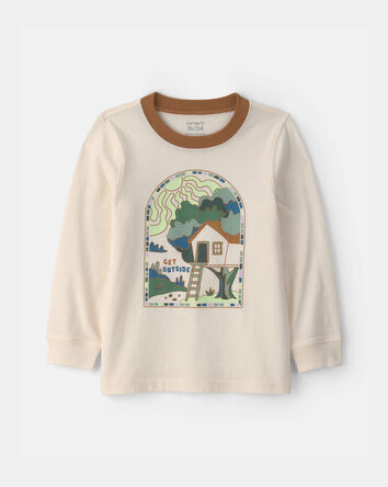 Toddler Boy 'Get Outside' Long-Sleeve Graphic Tee - Ivory, 