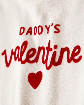 B&eacute;b&eacute; fille - Grenouill&egrave;re graphique &agrave; manches longues Daddy's Valentine - Cr&egrave;me, 