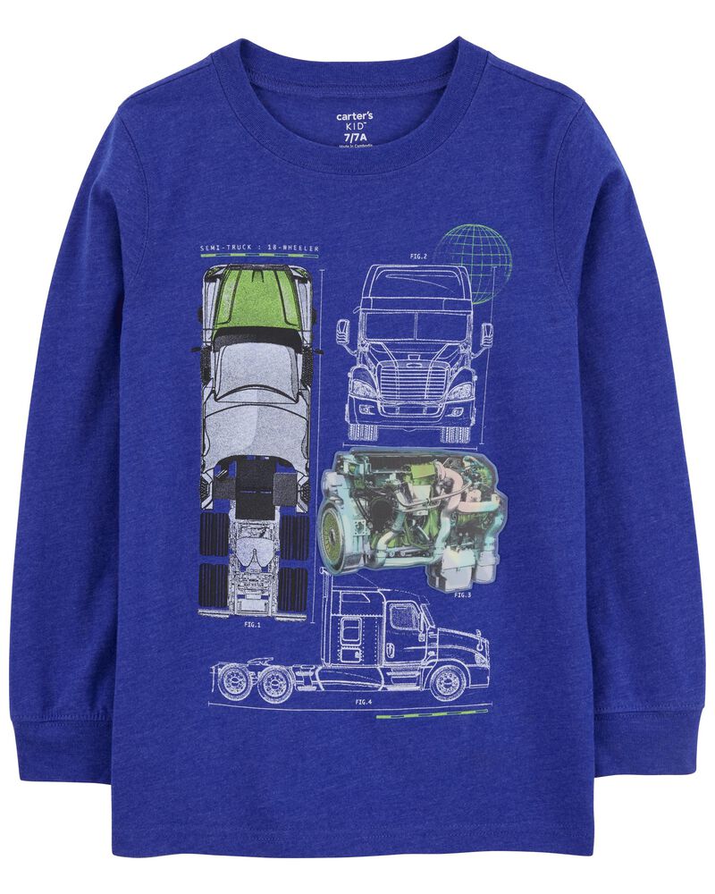 Kid Action Racing Graphic Tee, image 1 of 3 slides