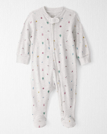 Baby Organic Cotton Sleep & Play Pyjamas in Icon Town Print, 