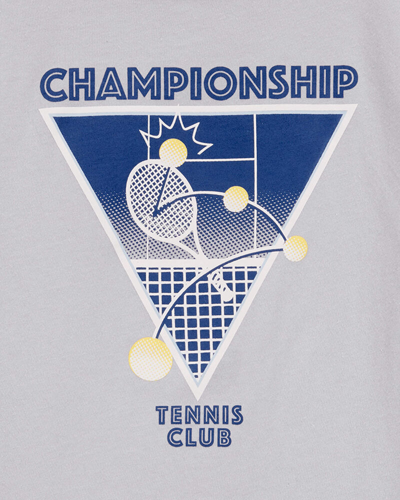 Boys Tennis Short-Sleeve Graphic Tee - Grey, image 2 of 3 slides