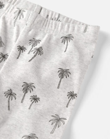 Toddler 2-Piece Organic Cotton Pyjamas in Palm Trees, 
