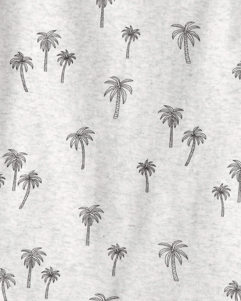 Kid 2-Piece Organic Cotton Pyjamas in Palm Trees, image 3 of 4 slides