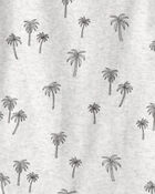 Kid 2-Piece Organic Cotton Pyjamas in Palm Trees, image 3 of 4 slides
