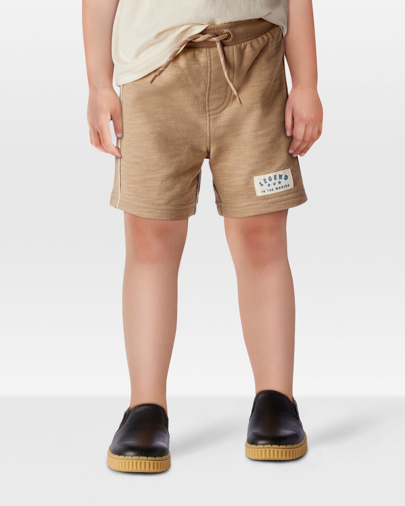 Toddler Legend Pull-On Cotton Shorts, image 2 of 6 slides