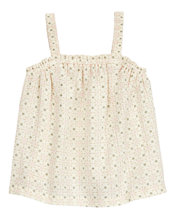 Baby Floral Sleeveless Tank - Ivory, 