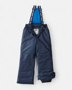 Boys 2-Piece Taslan Color Block Snowsuit Set - Blue, image 5 of 13 slides