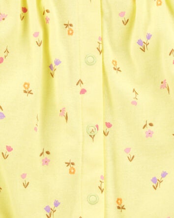 Baby Floral Snap-Up Cotton Romper, 
