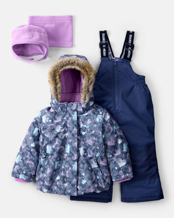 Tout-petit fille - Combinaison de neige Taslan en 2 pi&egrave;ce - Violet, 