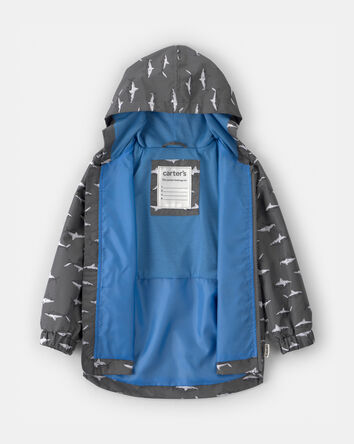 Tout-petit gar&ccedil;on - Imperm&eacute;able ardoise &agrave; requins qui changent de couleur - Noir, 