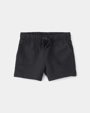 B&eacute;b&eacute; gar&ccedil;on - Shorts en Jersey bouclette - Noir, 
