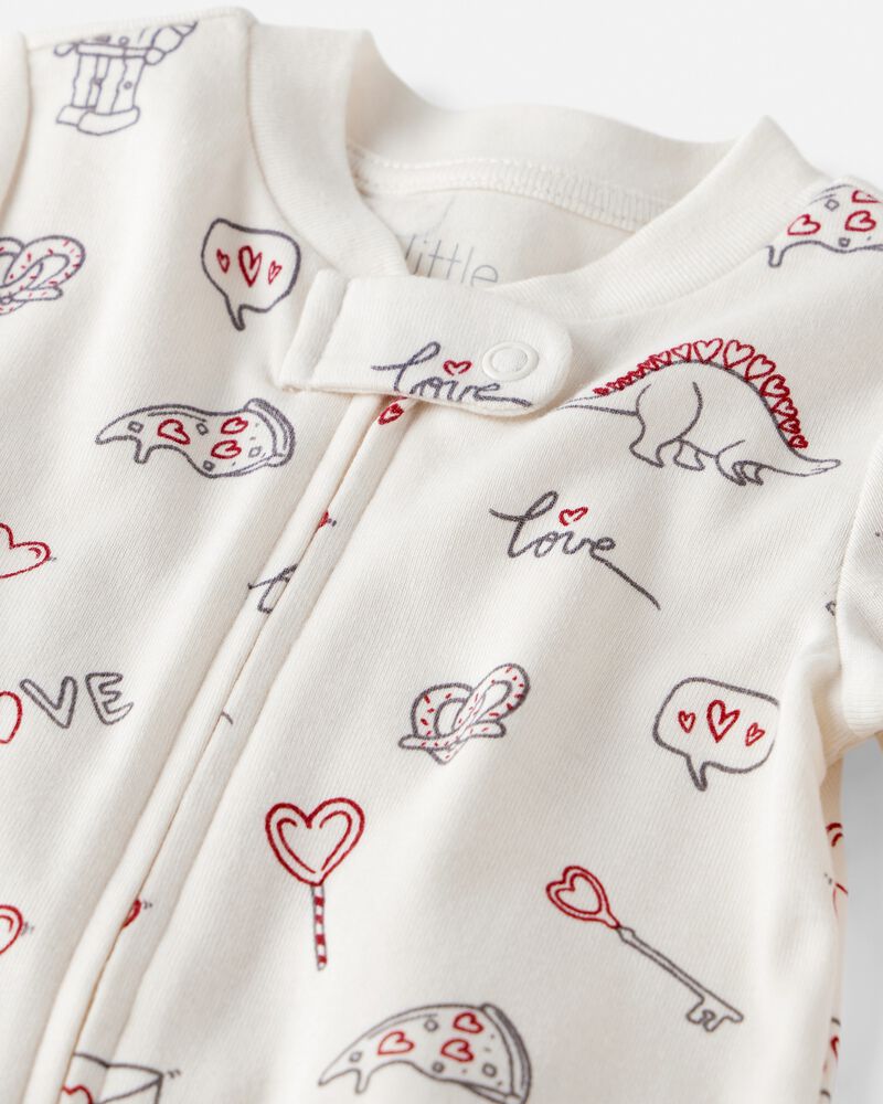 B&eacute;b&eacute; - Pyjamas en coton biologique Sleep & Play avec imprim&eacute; Little Loves, image 3 sur 4 diapositives