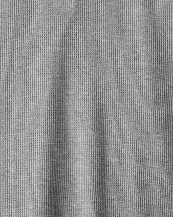 Gar&ccedil;ons - T-shirt Henley &agrave; manches longues thermique Stripe - Gris, 