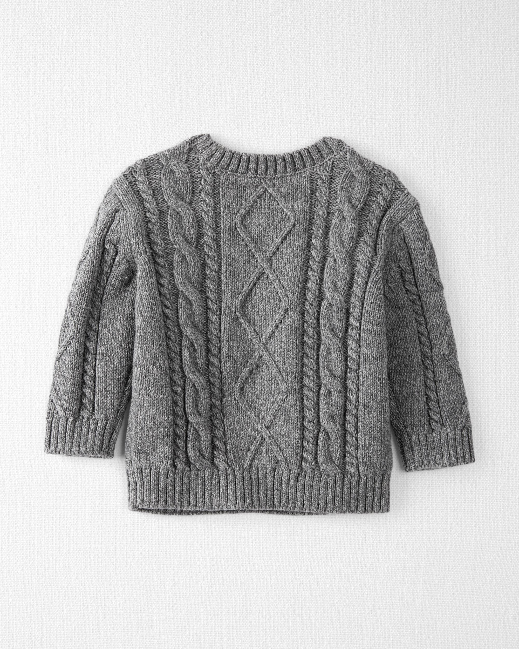 Infant cable knit sweater online