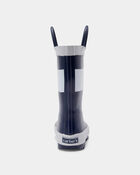 Toddler Boy Striped Rain Boots - Navy/White, image 3 of 6 slides