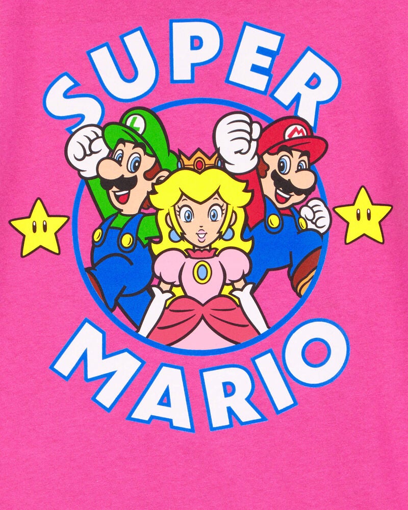 Kid Super Mario™ Short-Sleeve Graphic Tee - Pink, image 2 of 2 slides