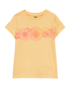 Kid Floral Short-Sleeve Graphic Tee - Yellow, image 1 of 3 slides
