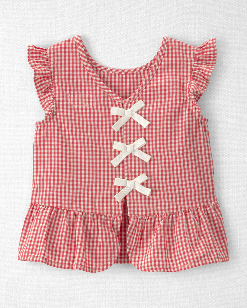 Toddler Girl 2-Piece Top & Short Set Made with Organic Cotton, image 2 of 6 slides