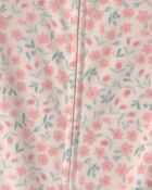 Toute-petit fille - Pyjama ajust&eacute; 1 pi&egrave;ce &agrave; pieds en DreamPlush &agrave; motif floral &ndash; Cr&egrave;me, image 3 sur 3 diapositives