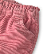 Baby Girl Organic Cotton Pull On Corduroy Pants, image 2 of 5 slides