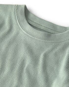 Kids 2-Piece Long-Sleeve Pajama Set in Green, image 2 of 4 slides