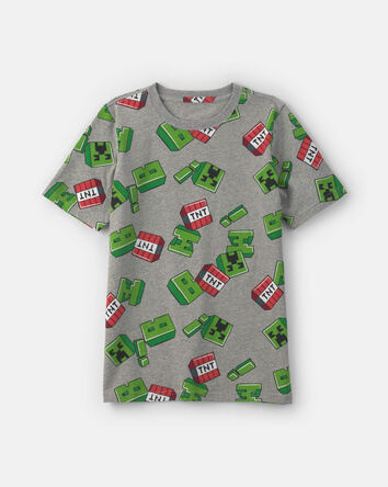 Boys Minecraft Graphic Tee - Grey, 