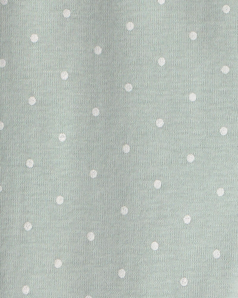 Tout-petit fille - Pyjama ajust&eacute; 4 pi&egrave;ces en 100 % coton &agrave; motif poulet campagnard - Vert/Cr&egrave;me, image 4 sur 5 diapositives