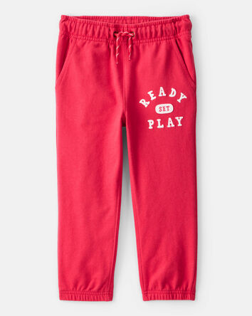 Tout-petit garçon - Pantalon de jogging en jersey bouclette - Rouge, 