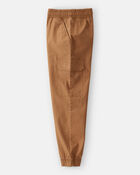 Boys Cotton Fashion Cargo Pants - Brown, image 3 of 5 slides