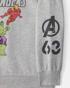 Boys &copy;Marvel Avengers Pullover Sweatshirt - White, image 2 of 3 slides