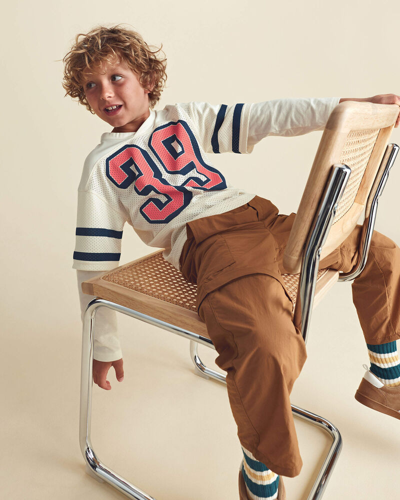 Boys Cargo Utility Zip-Off Pants - Brown, image 3 of 9 slides