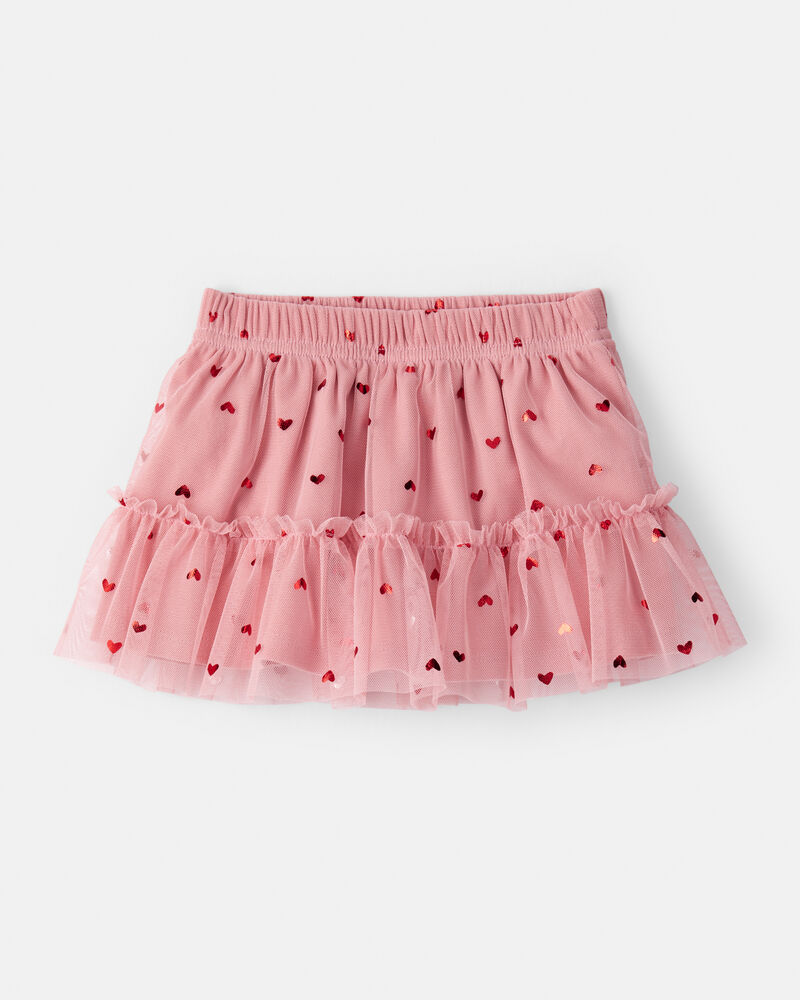 Baby Girl Heart Skirt - Pink, image 1 of 4 slides
