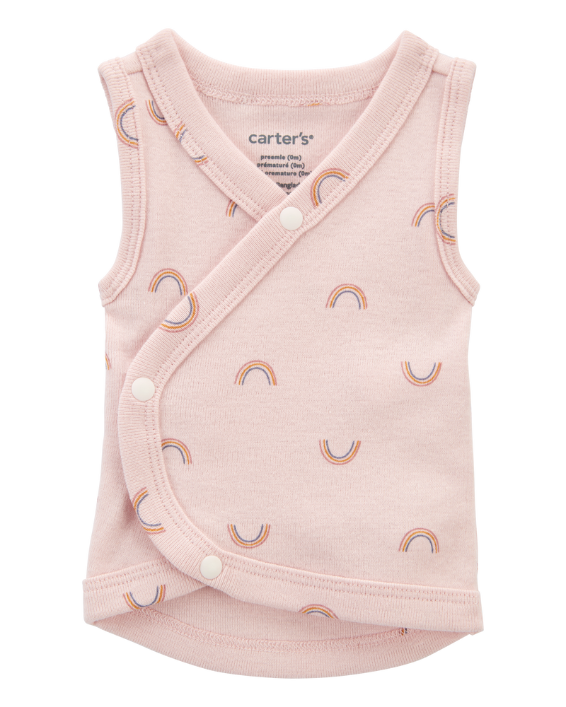 Baby Preemie Rainbow Cotton Tank, image 1 of 5 slides