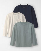 Boys 3-Pack Organic Cotton Tops, image 1 of 5 slides