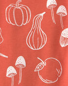 B&eacute;b&eacute; - Pyjamas 2 pi&egrave;ces en coton biologique &agrave; motif Courges d&rsquo;automne, image 3 sur 3 diapositives